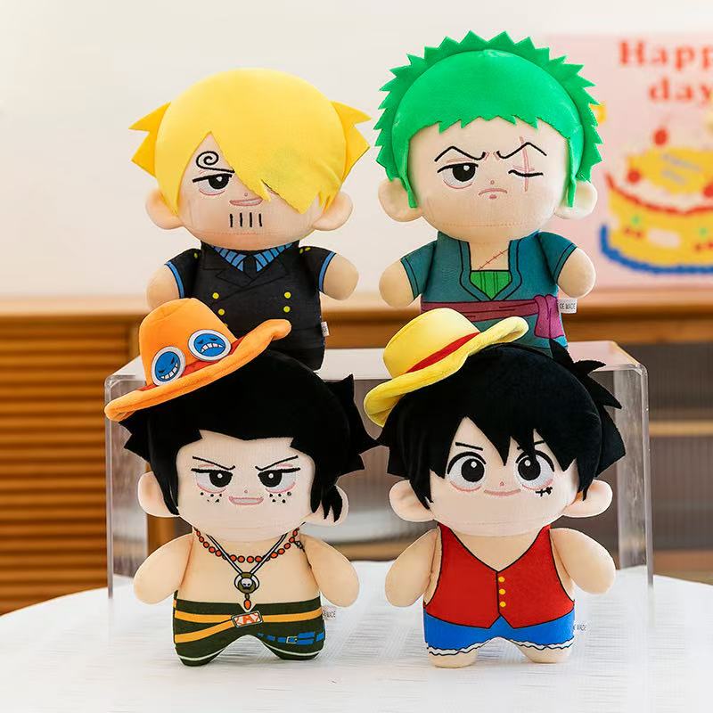 Kids Toys Return Gift - Anime 23cm Peluş oyuncaklar Luffy Zoro