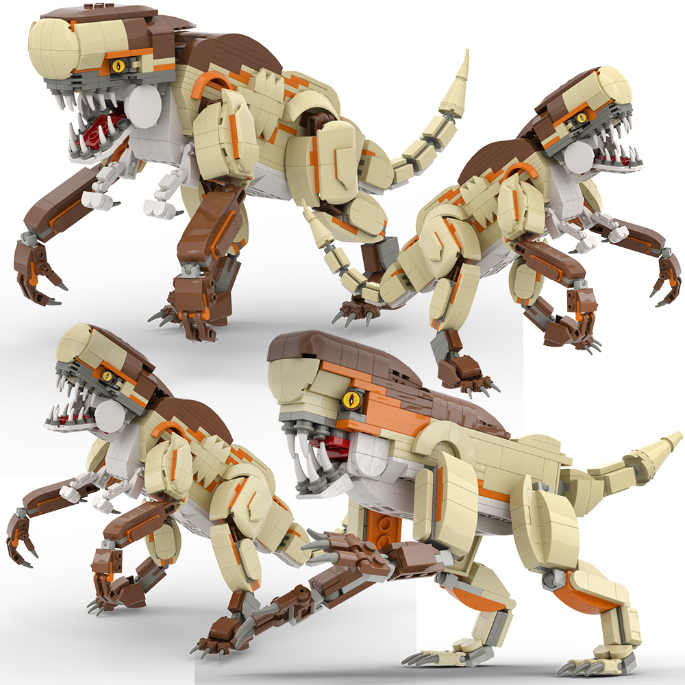 Dinosaur Figurine Set - Dev Dinozor Yapı Taşları Seti -
