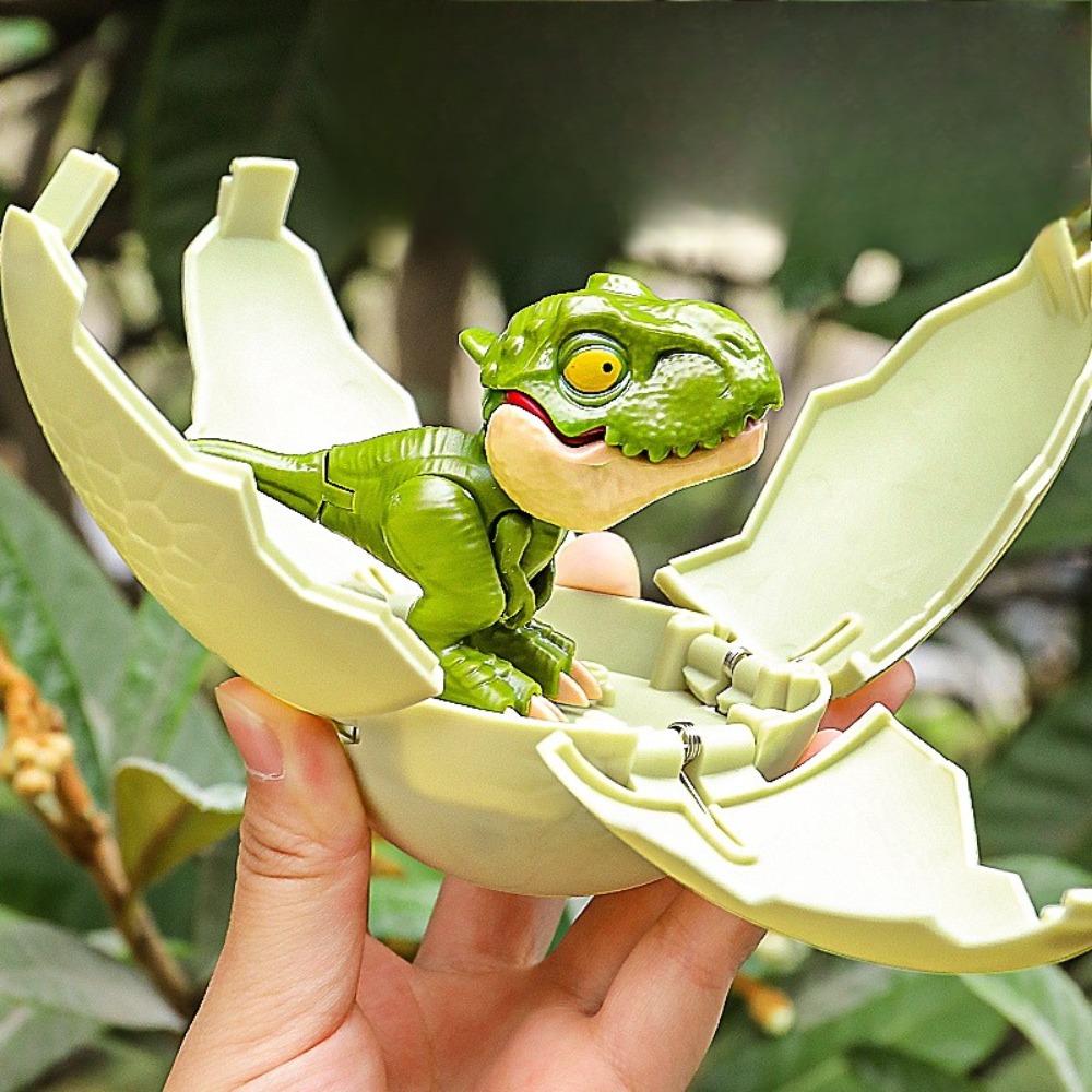 Dinosaur Figurine Set - Çocuk oyuncağı deforme dinozor yumurtası sevimli