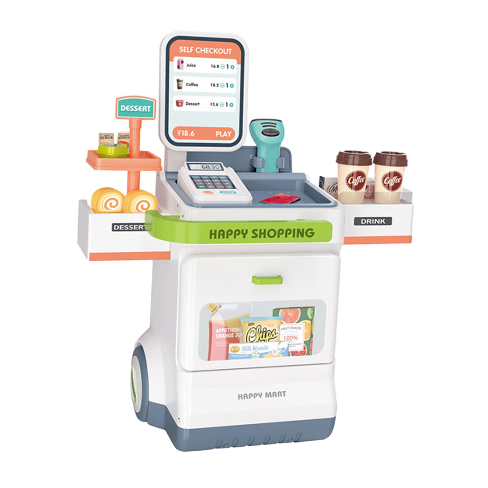 Toy Cash Register - Çocuklar için, kasa yazıcısı, tarayıcı, ses
