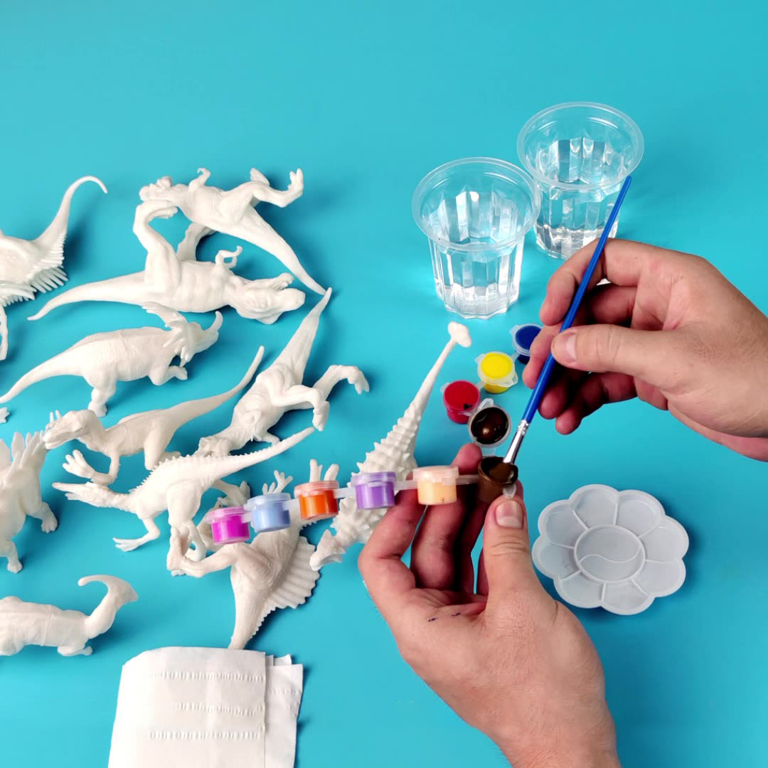 6 adet/8 adet, DIY Boyama Dino - Dinosaur Figurine Set incelemesi ve fiyatı
