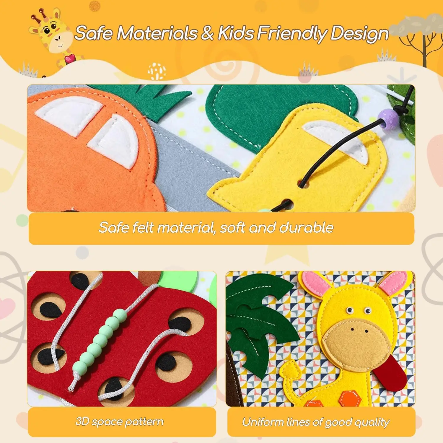 Yeni yürümeye başlayan çocukla - Kids Quiet Toys incelemesi ve fiyatı
